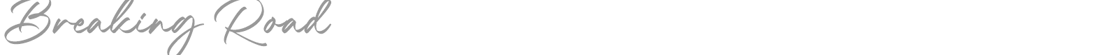 Breaking Road font preview